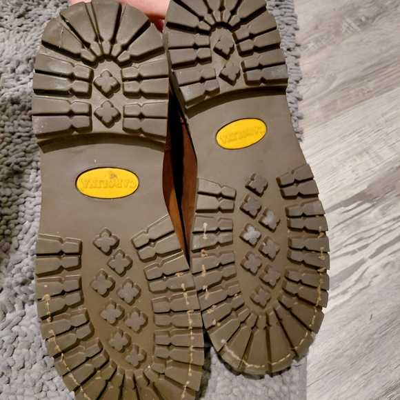 Men’s Brown Leather Work Boots - Picture 2 of 5